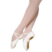 Kód: 36910 Csepptalpas balett gyakorló cipő Grishko 03006 model. - WHITE (fehér)